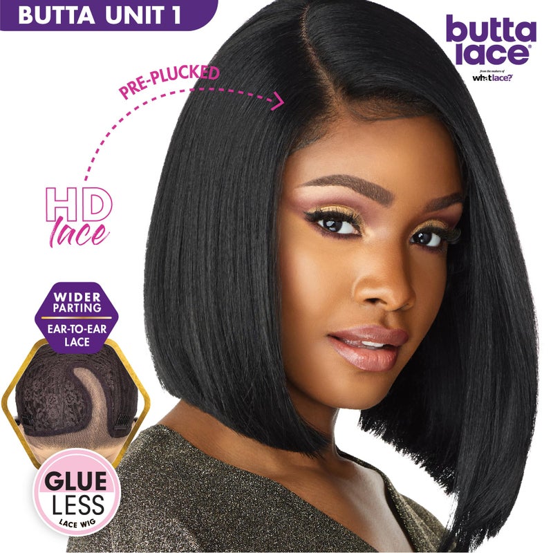 Sensationnel Butta Lace Wigs - Unit 1 Extra Wide 5 Inch Deep Parting Synthetic Preplucked Hairline Glueless Lacefront (2 DARKBROWN) - Image 2